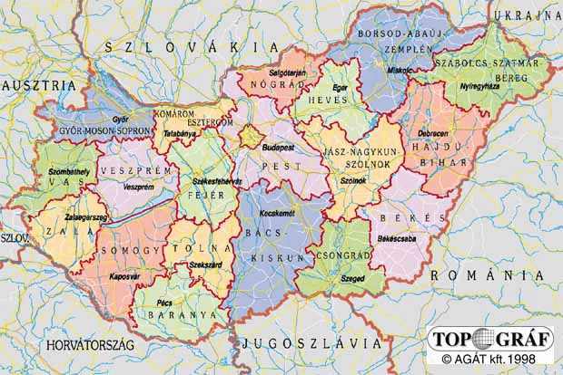 magyarország térkép közigazgatási Magyarország közigazgatási térképe magyarország térkép közigazgatási
